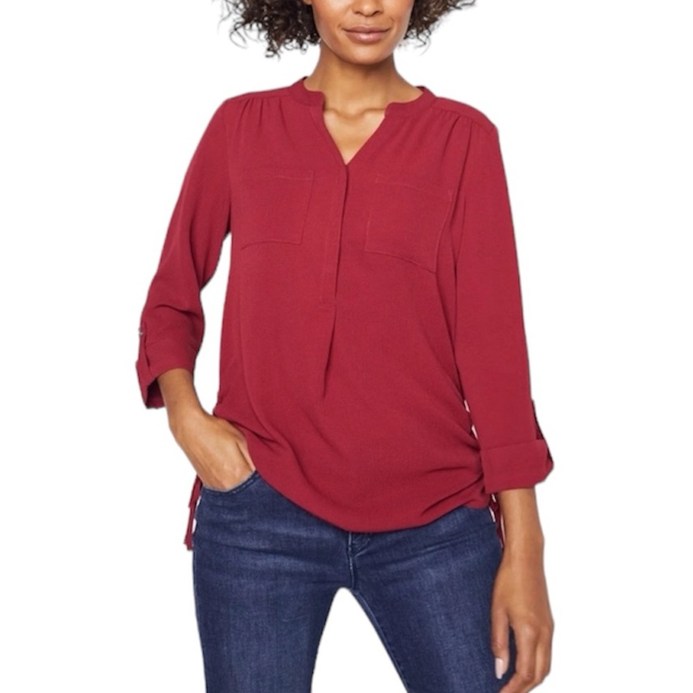 Encuentro fuchsia harper style 3/4” length sleeve lightweight size medium.